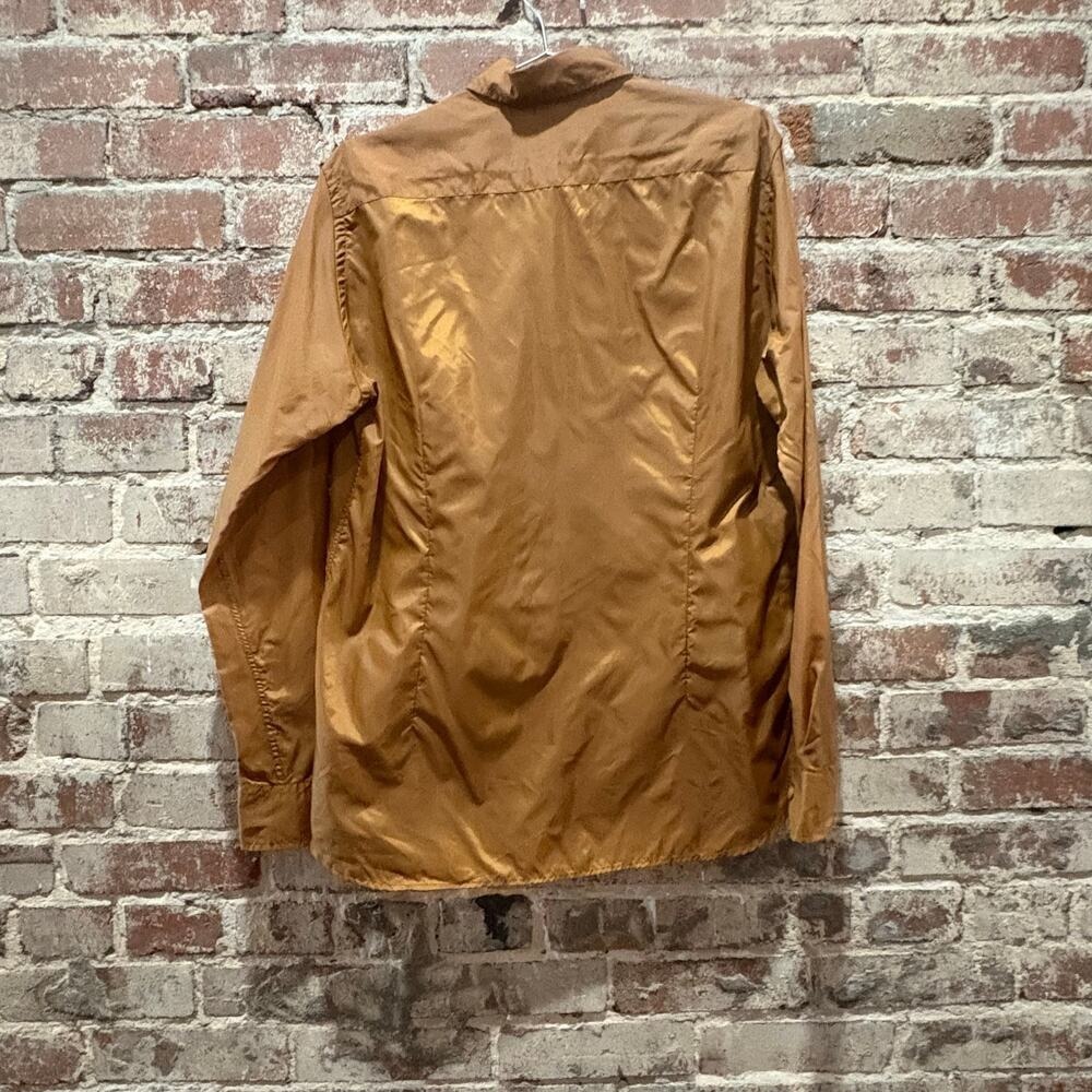 SPRING SALE! Brosbi Vintage Waterproof Coated Button‎ Down Shirt Size Medium - Picture 6 of 6